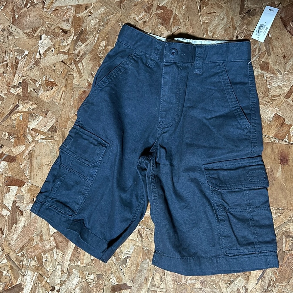 Brand new cargo shorts. Gray boys 8